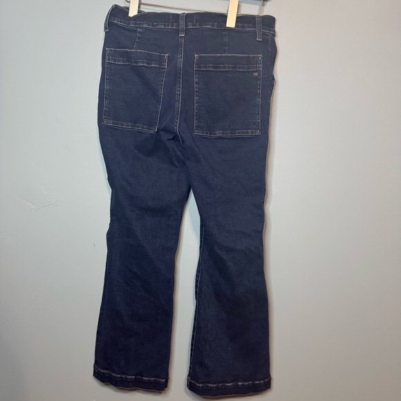 Madewell Mid Rise Kick Out Crop Jeans in Luana Wash Seam Edition Size 30 - Picture 8 of 14
